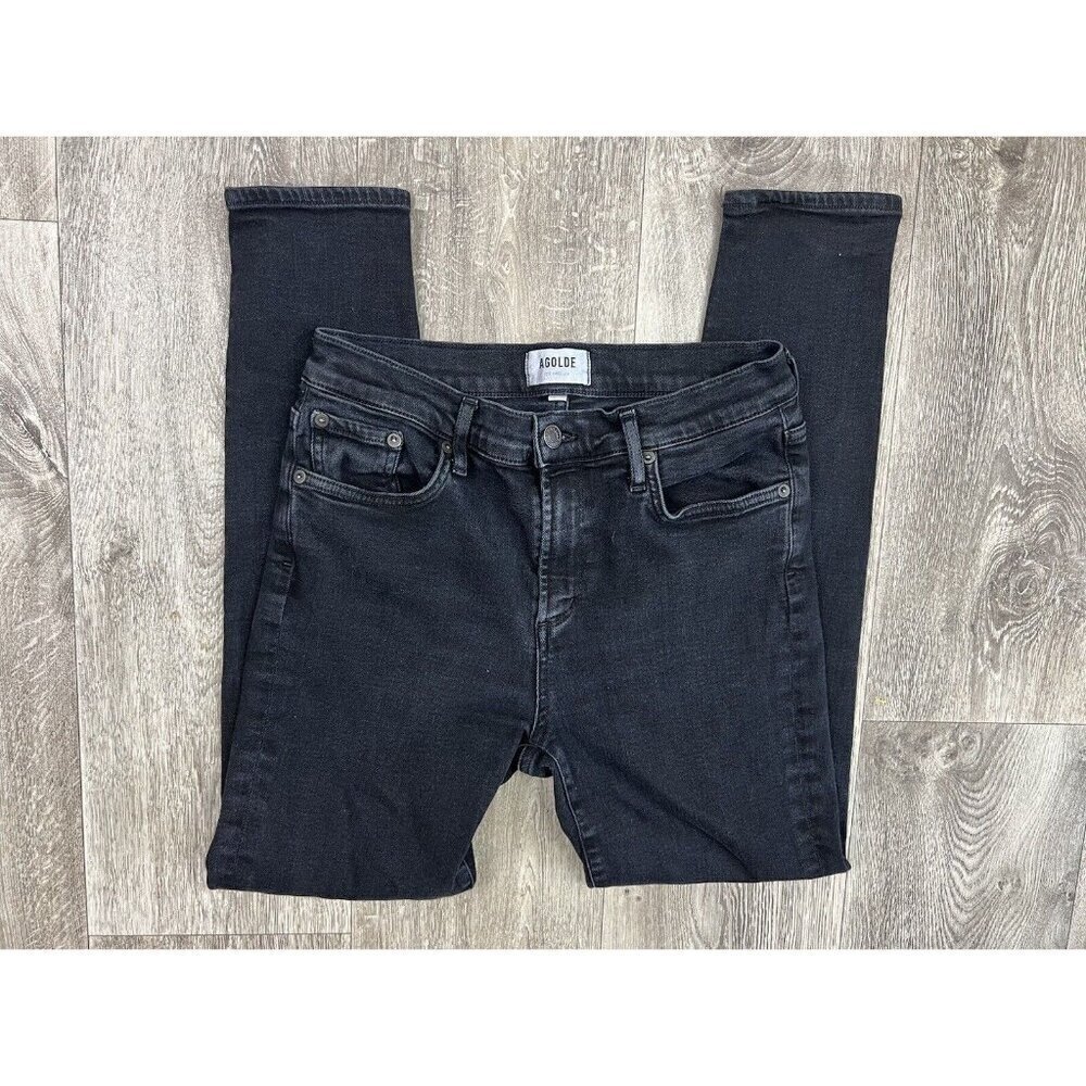 Agolde Sophie High Rise Skinny Jeans Size 29 Black - Picture 11 of 11